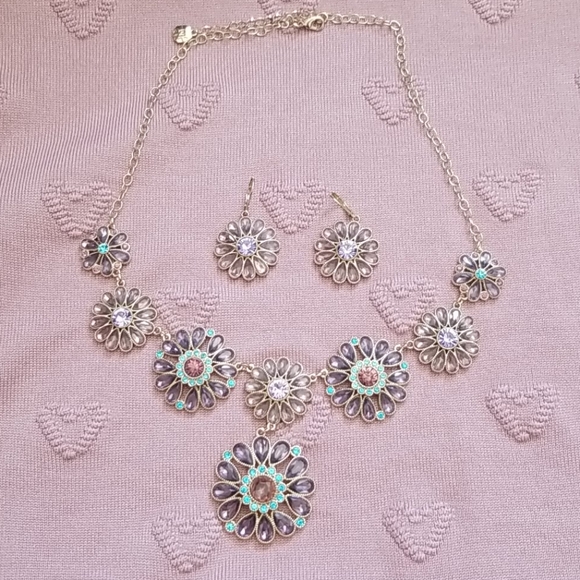 Monet Jewelry - Monet flower jewelry set